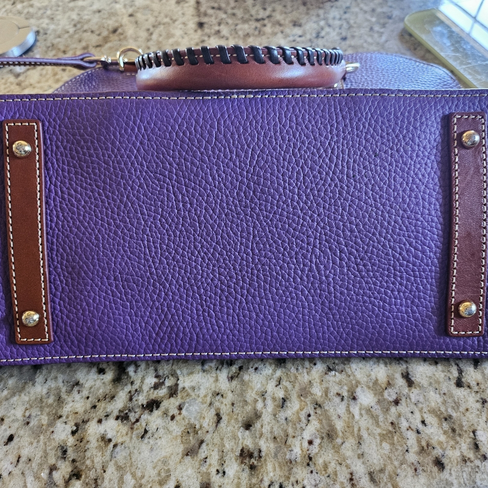 Dooney & Bourke Aubrey Purple Satchel EUC - Picture 3 of 4